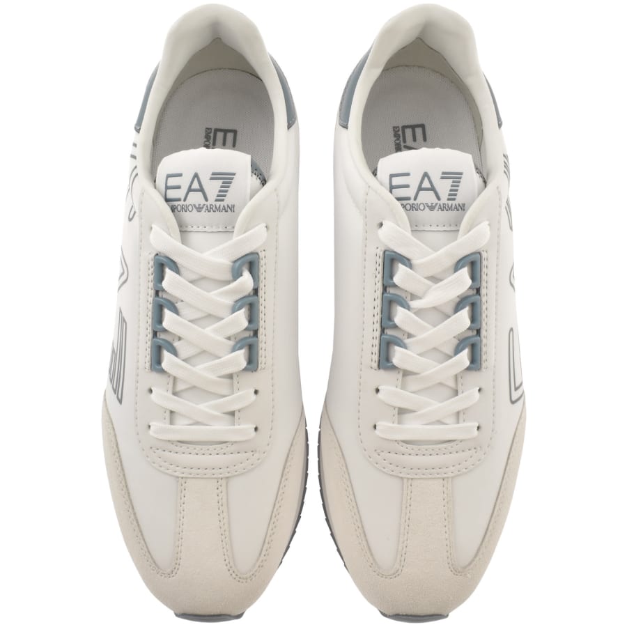 最新最全のをすべて Trainers Logo Armani Emporio EA7 White Menswear Mainline | 靴
